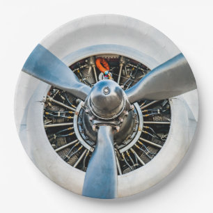 Prato De Papel Aeronave Douglas DC-3. Hélice