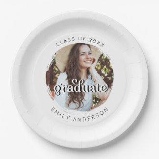 Prato De Papel Aesthetic Personalized Photo Graduation