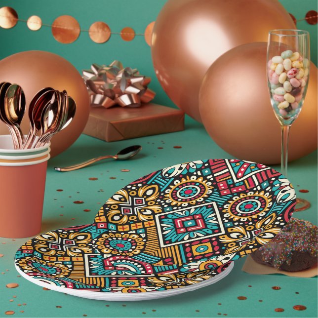 Prato De Papel Africana Vibrance Essence (Múltiplo)