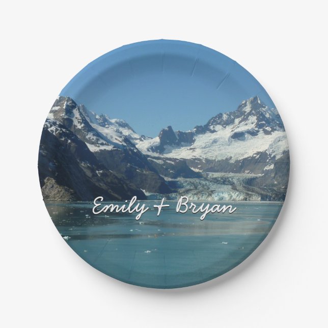 Prato De Papel Águas Alimentadas por Glaciares do Alasca (Frente)