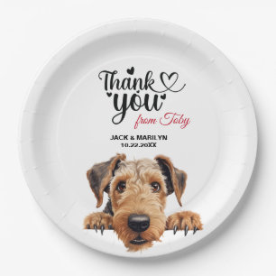 Prato De Papel Airedale Terrier