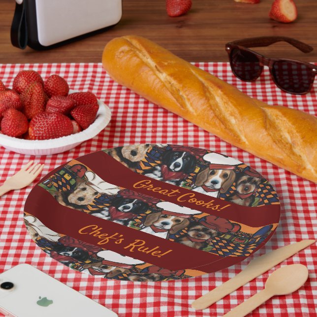 Prato De Papel Airedale Terrier (Piquenique)