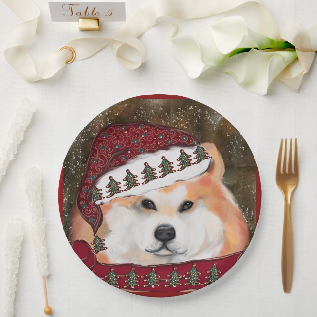 Prato De Papel Akita (Casamento)