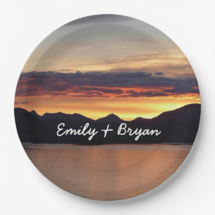 Prato De Papel Alaskan Sunset I Beauful Alaska Photoics