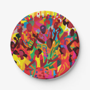 Prato De Papel Alegre-Se E Sinta O Espírito Santo