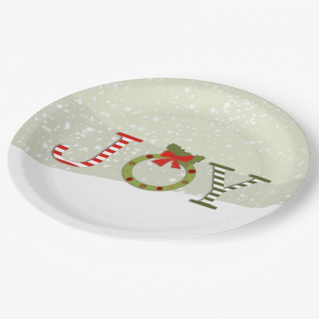 Prato De Papel Alegria - Natal (Inclinado)