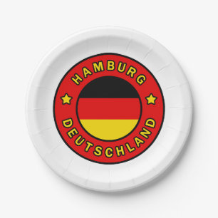 Prato De Papel Alemanha de Hamburgo
