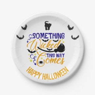 Prato De Papel Algo Mal Assim Vem O Halloween