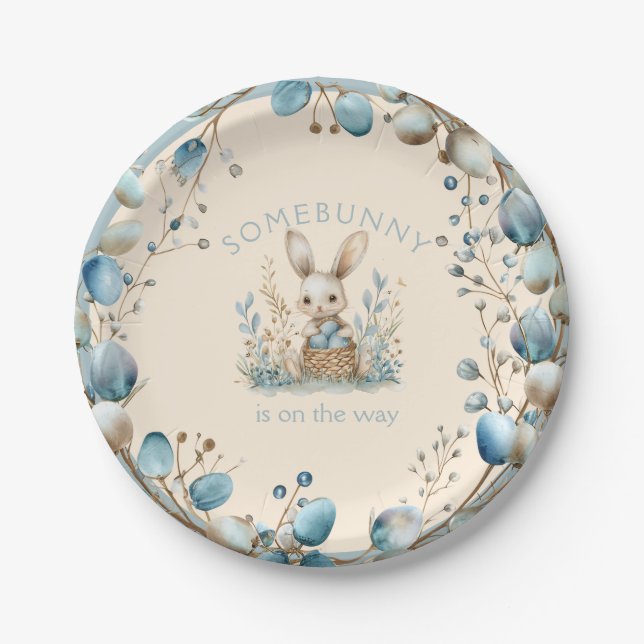 Prato De Papel Alguém está a caminho (Frente)