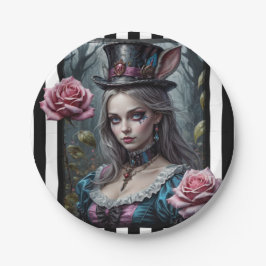 Prato De Papel Alice no País das Maravilhas