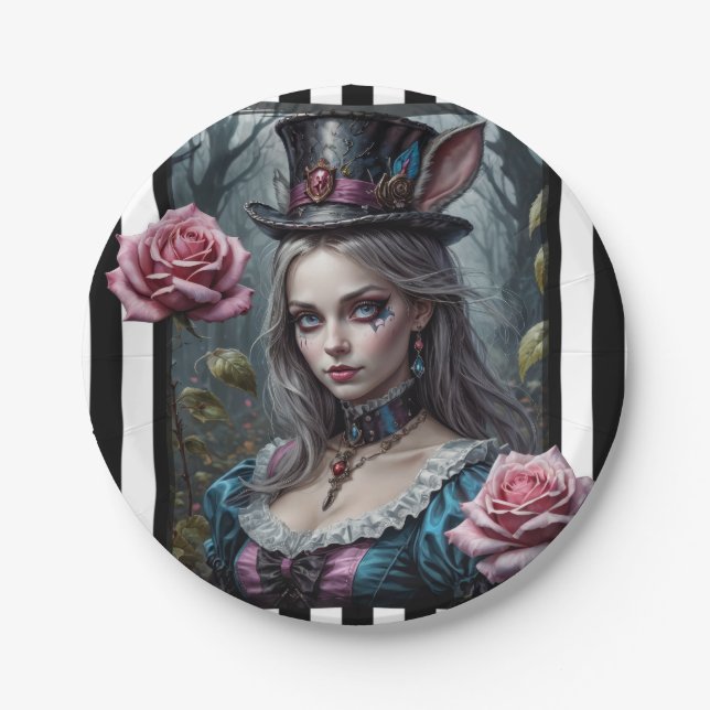 Prato De Papel Alice no País das Maravilhas (Frente)