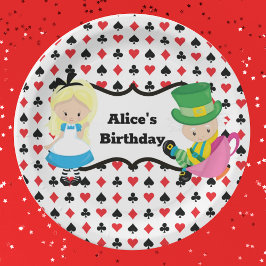 Prato De Papel Alice no País das Maravilhas, Festa de aniversário