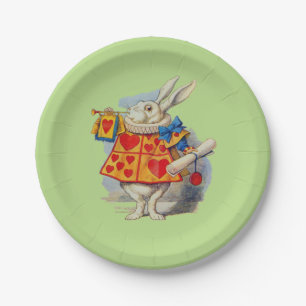 Prato De Papel Alice no País das Maravilhas - Pratas Brancas