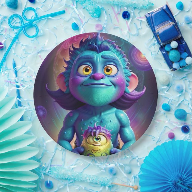 Prato De Papel Alienígena de Espaço e Amigo (Festa)