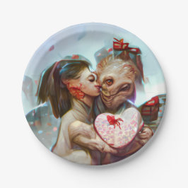 Prato De Papel Alienígena Whimsical Romance