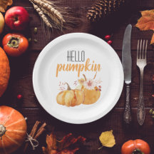 Alô Moderno Pumpkin Orange Pumpkin Com Flores