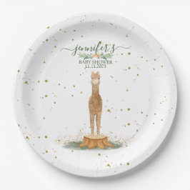 Prato De Papel Alpaca Theme Baby Shower Kids Birthday