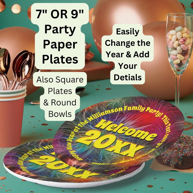 Prato De Papel Alterar Ano Editar Texto Adicionar Nome Novo Ano 2 (Criador carregado)