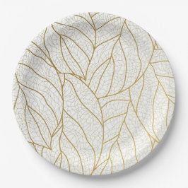 Prato De Papel Aluguel de folha de ouro elegante