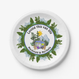 Prato De Papel AMAR ESTA CAIXA CARAVAN Personalizada VAN LIFE