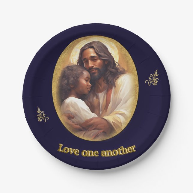 Prato De Papel Amar um ao outro (Frente)