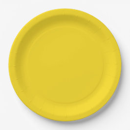 Prato De Papel Amarelo-Amarelo-do-bumblebe Amarelo-amarelo