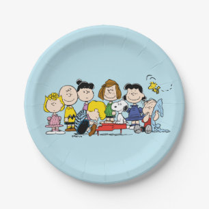 Prato De Papel Amendoins Charlie Brown e Turma