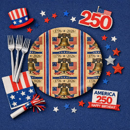 Prato De Papel America 250 Anniversary Party 