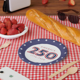 Prato De Papel América 250 Patriótico