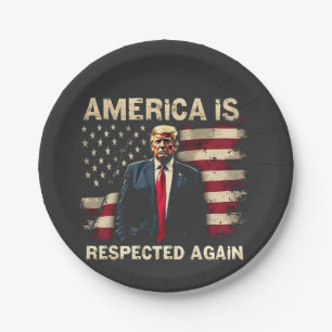 Prato De Papel América é respeitada novamente Trump USA 4 de julh