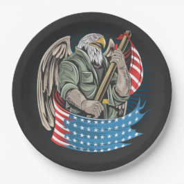 Prato De Papel América Eagle Paper Plates