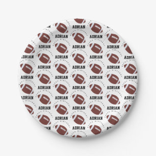 Prato De Papel American Football Gridiron Ball Aniversário