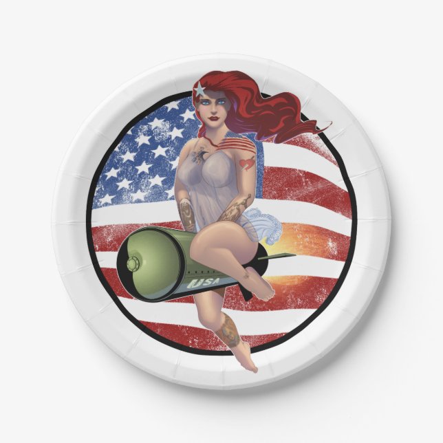 Prato De Papel American Girl (Frente)