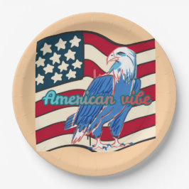 Prato De Papel American vibe peach