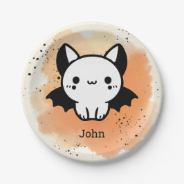 Prato De Papel Amigo Adorável do Bat - Arte de Enfermeiro Minimal