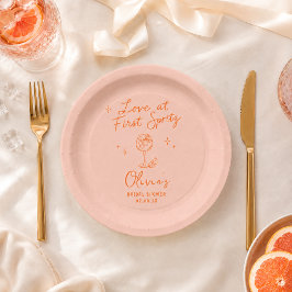 Prato De Papel Amor à Primeira Spritz