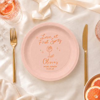 Prato De Papel Amor à Primeira Spritz