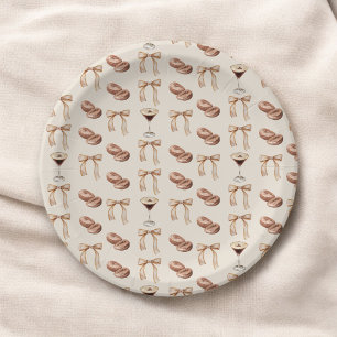 Prato De Papel Amor é Criar Chá de panela Espresso Martini