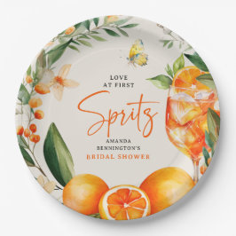 Prato De Papel Amor Elegante no Chá de panela de First Spritz