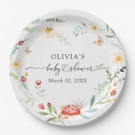 Prato De Papel Amor Inseto Seldflower Chá de fraldas