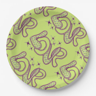 Prato De Papel Amor no estilo dos anos 60