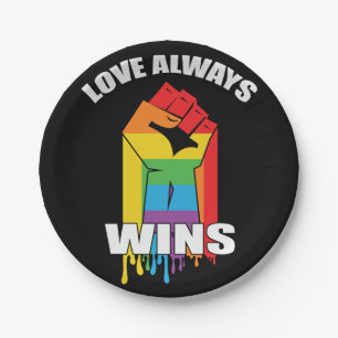 Prato De Papel Amor sempre ganha Gay LGBT