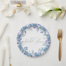 Amostra Jardim Floral Roxo Azul Chuveiro de Noiva