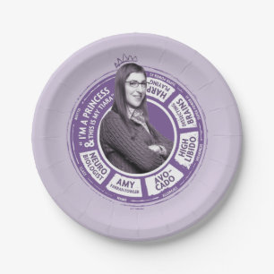 Prato De Papel Amy Farrah Fowler Info Graphic