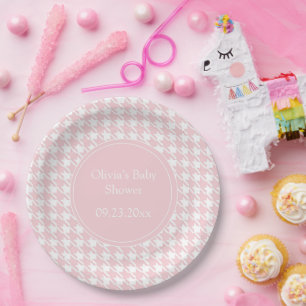 Prato De Papel Anel de Pastel Personalizado Rosa