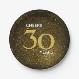 Prato De Papel Anima-se a 30 anos de aniversário de 30 anos Doura