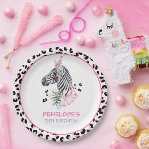 Prato De Papel Animais de festas Selvagens, Festa de aniversário