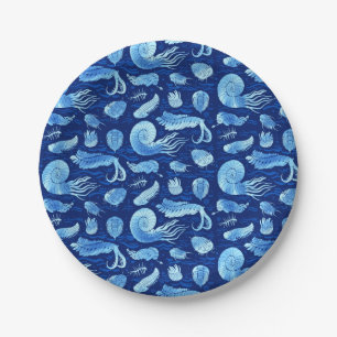 Prato De Papel Animais marinhos antigos: Trilobitas, Anomalocaris