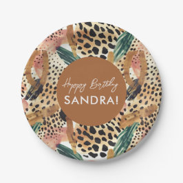 Prato De Papel Animais Safari Impressões de peles