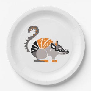 Prato De Papel Animal - NUMBAT - Wildlife - Party